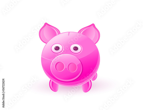pink piggy bank