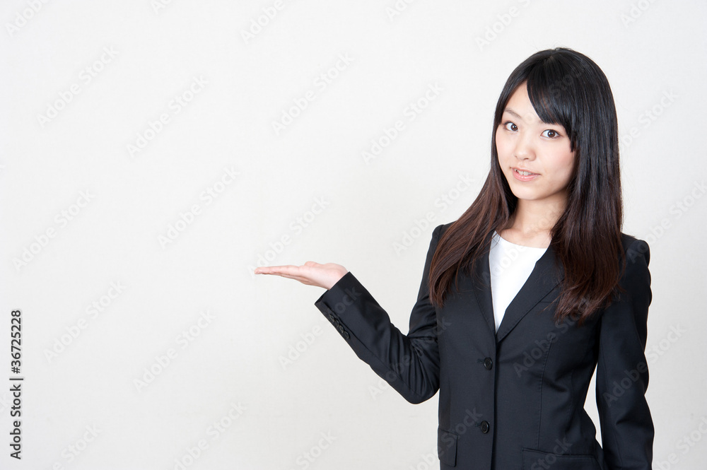 a portrait of asian businesswoman showing a portrait of asian businesswoman showing