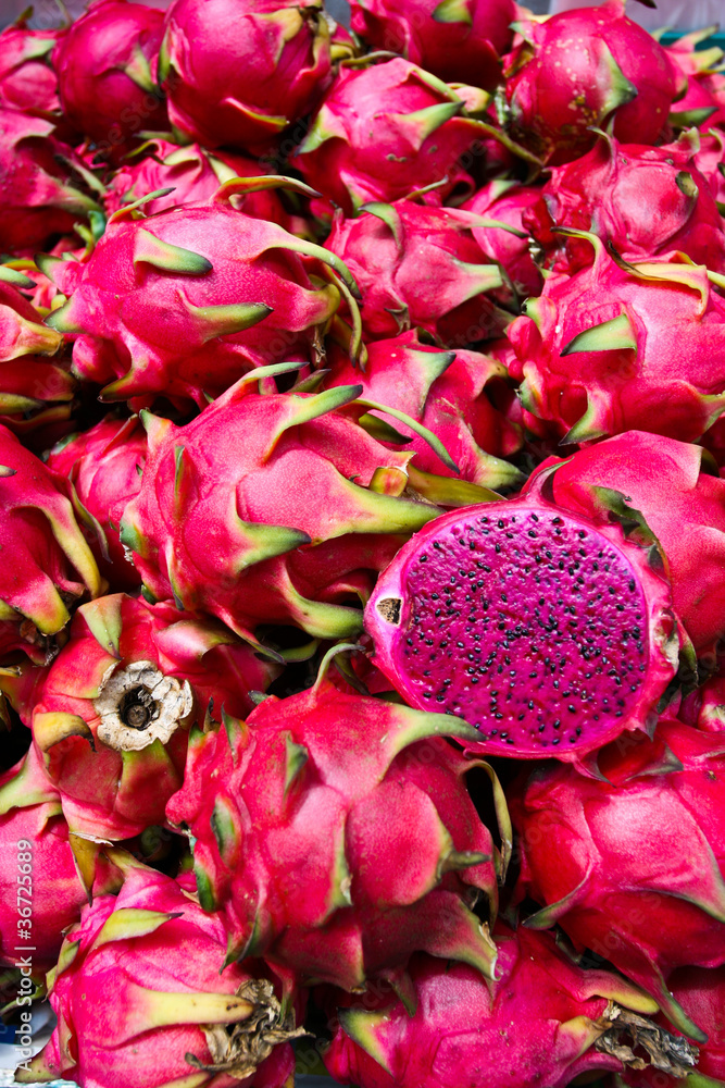 Exotic Thai Fruit. Dragon fruit Exotic Thai Fruit. Dragon fruit
