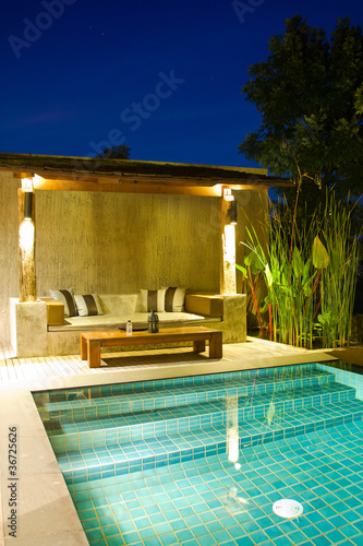 modern swimming pool