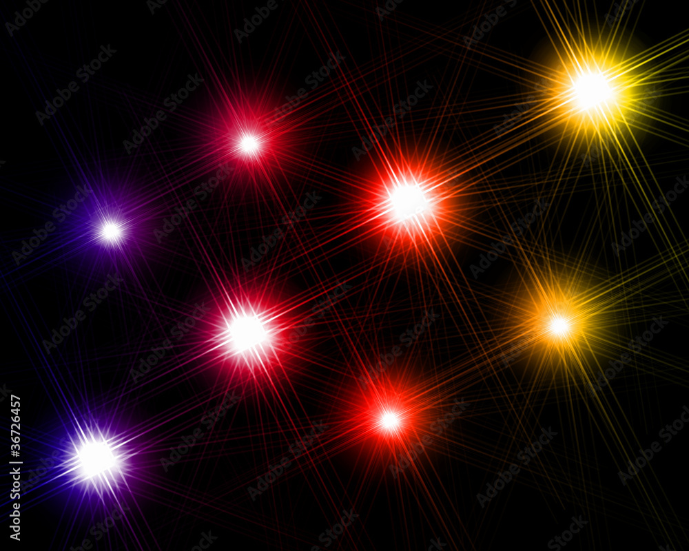 Black background with shining stars Black background with shining stars