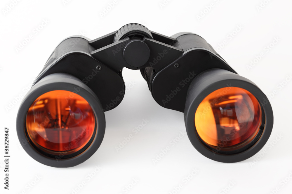 Optical equipment for searching on white background Optical equipment for searching on white background