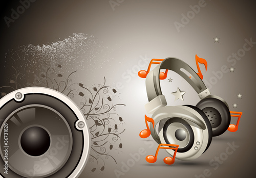 Music concept poster template