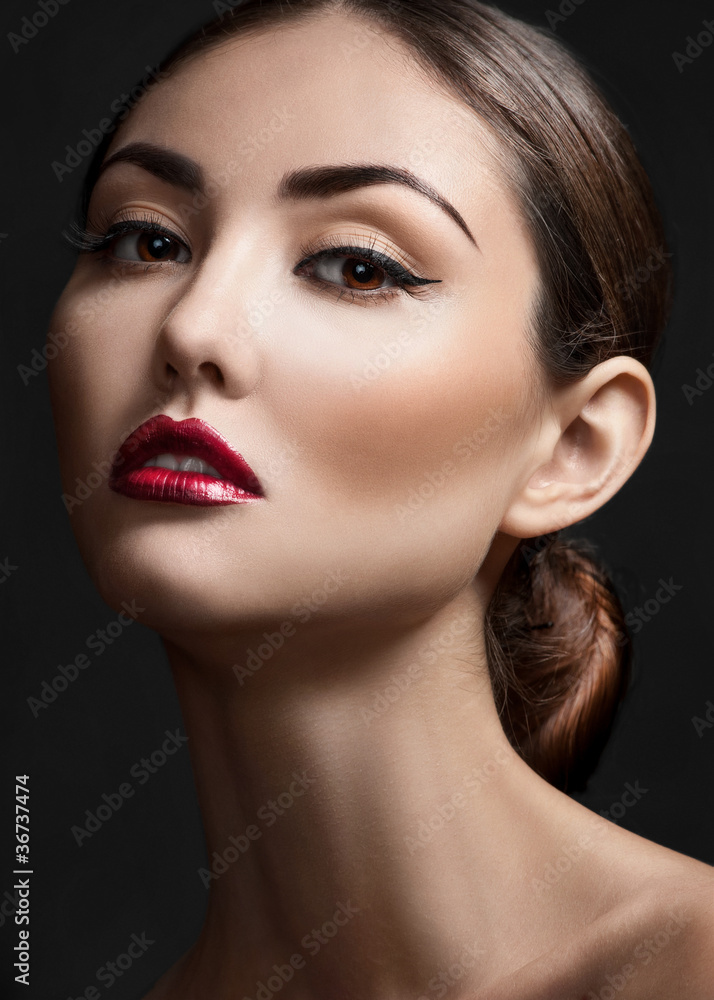 Close-up of beautiful woman with make-up Close-up of beautiful woman with make-up