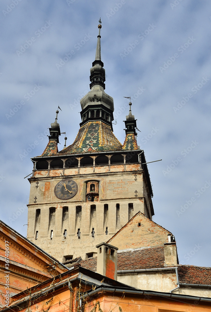 Sighisoara, Clock Tower, saxon landmark of Transylvania