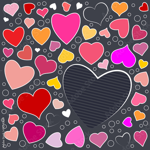 Hearts background