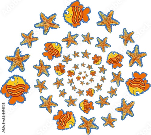 Fish and starfish