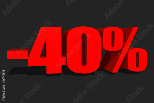 40% 3D rot