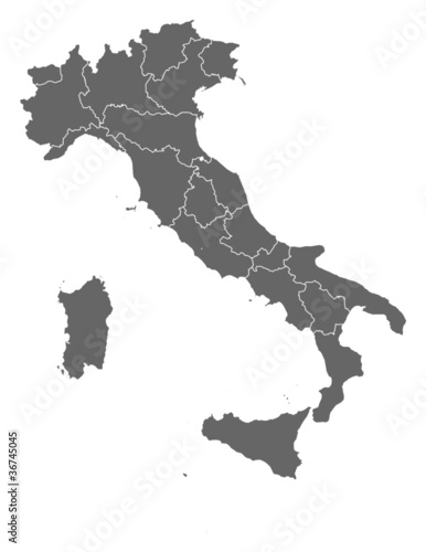 Map of Italy photo