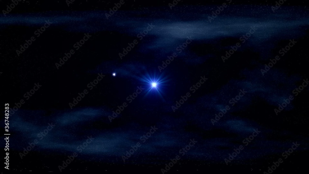 Star and meteor Star and meteor
