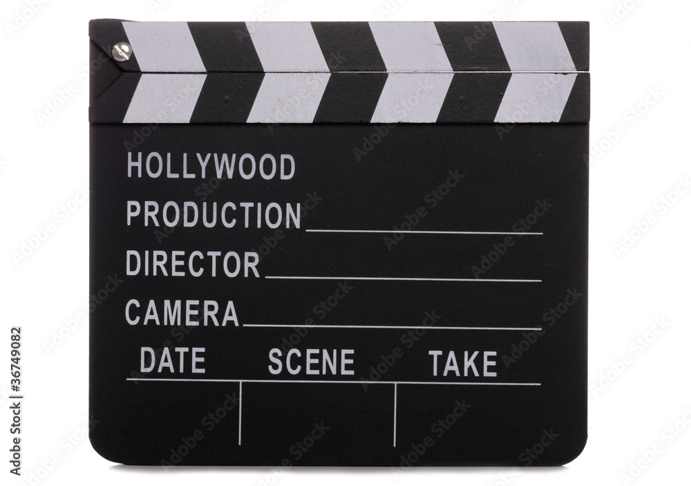 Obraz premium Movie clapper board