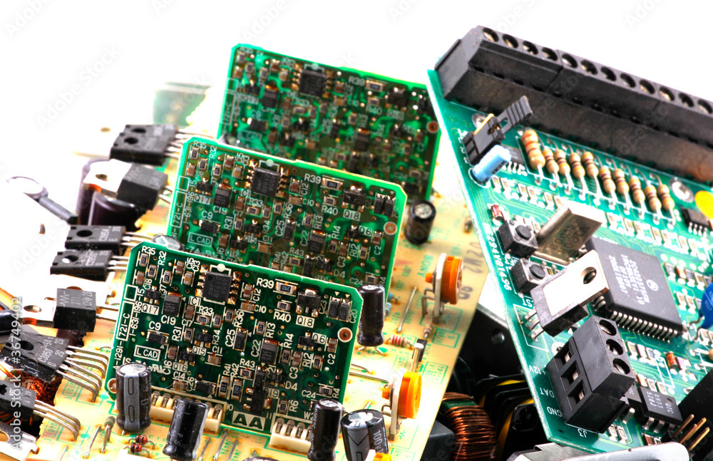 Obraz premium Image of computer hardware & components