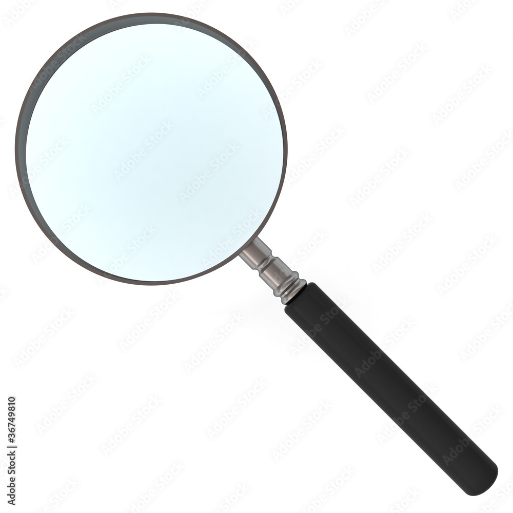 Magnifying glass isolated on white background Magnifying glass isolated on white background