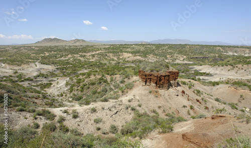 Olduvai Gorge in Africa
