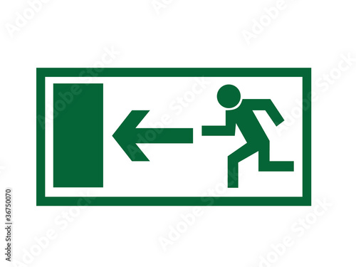 Emergency exit sign