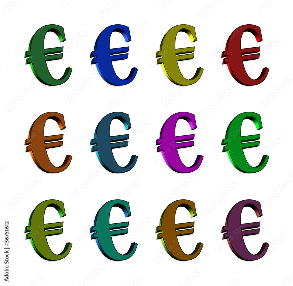 Fototapeta premium Euro Zeichen