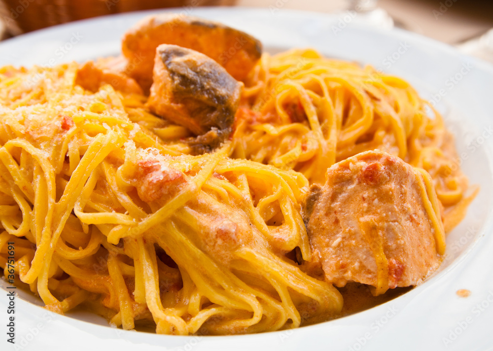pasta with salmon pasta with salmon