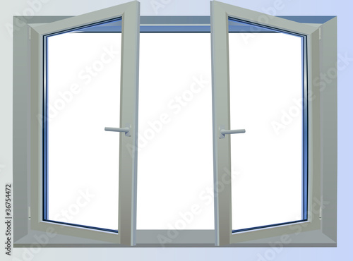window isolated on white illustration