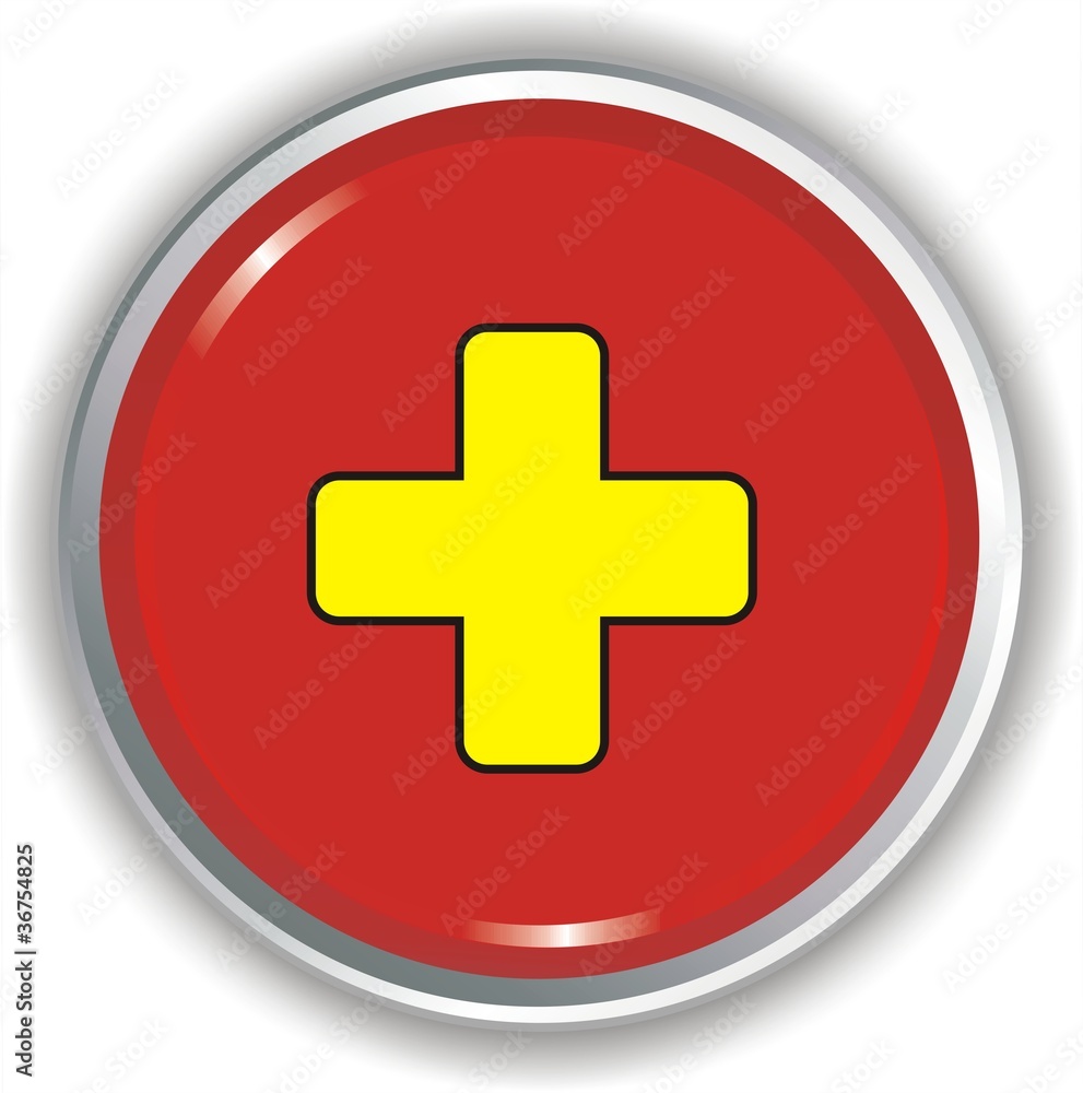 Obraz premium bouton ajouter