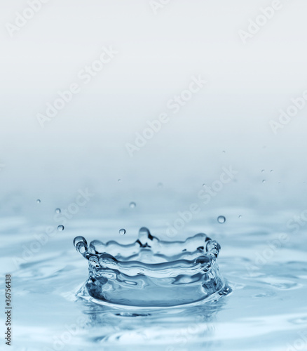 Splash water