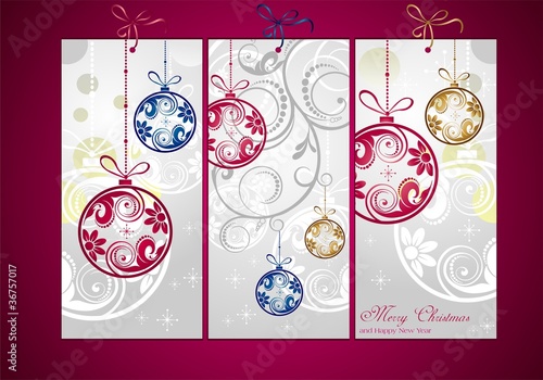 Christmas cards decorated