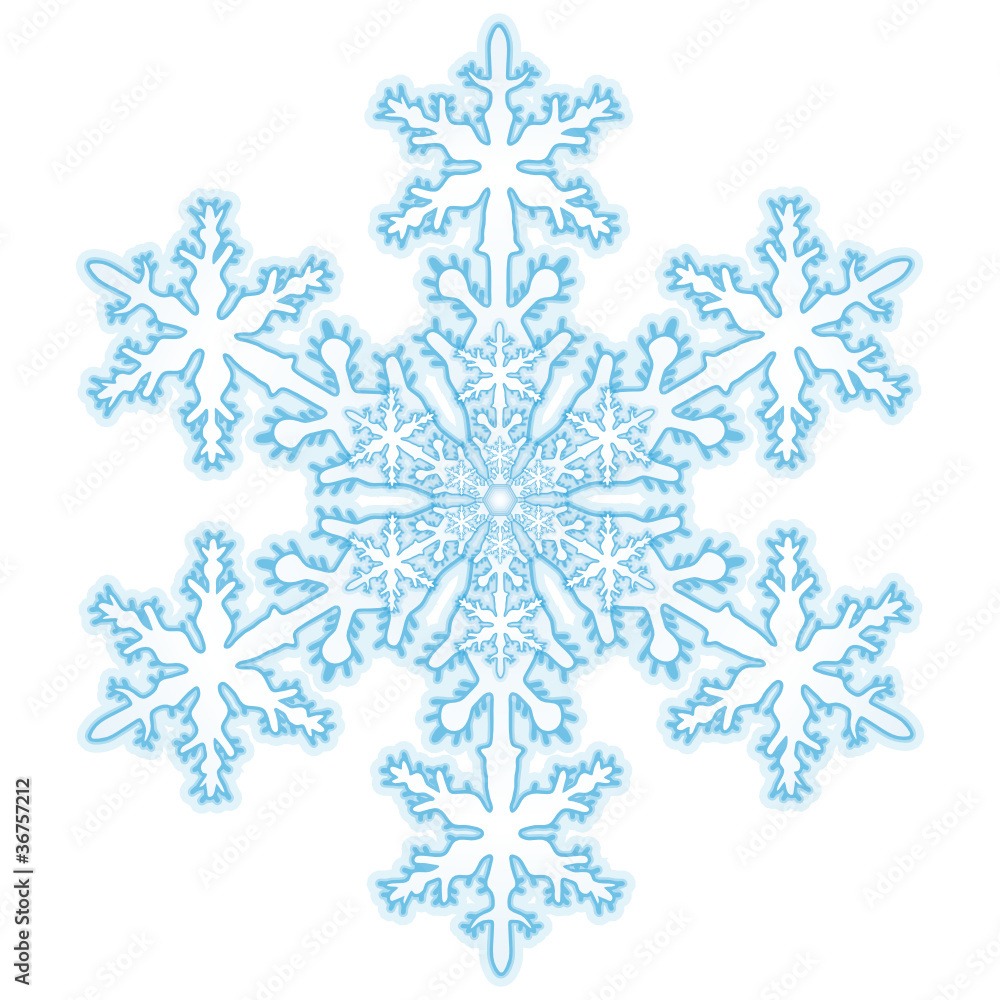 Schneekristall, Schneeflocke, Eisblume, Symbol