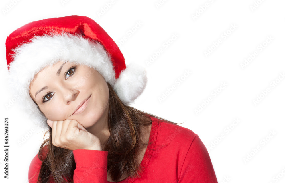 Weihnachtsfrau träumt von Geschenken Weihnachtsfrau träumt von Geschenken