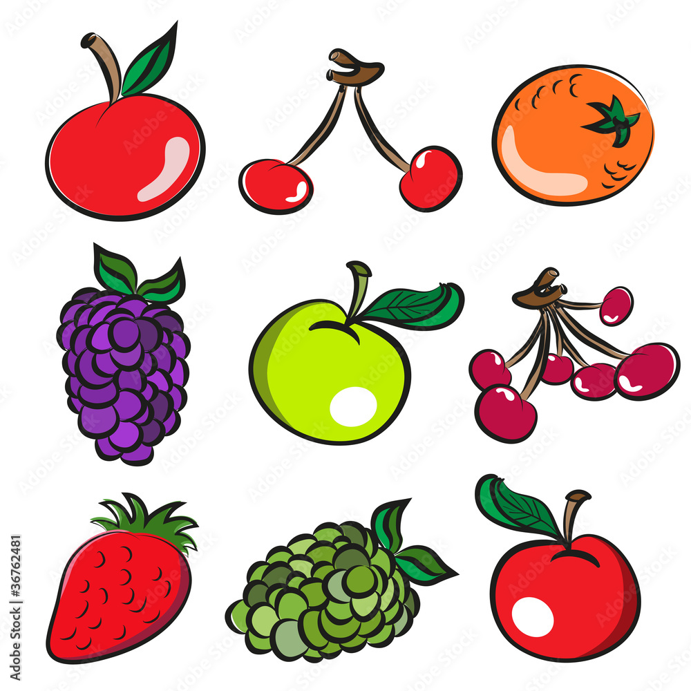 Fruits Vector Illustration Fruits Vector Illustration