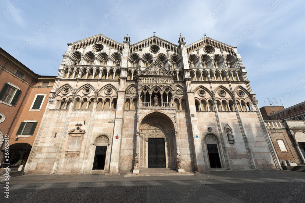 Ferrara (Emilia-Romagna, Italy) - The cathedral facade