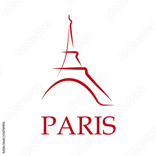 Drawing Logo Paris # Vector photo
