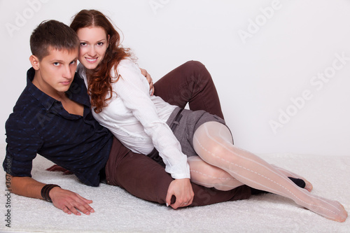 young woman with her boyfriend