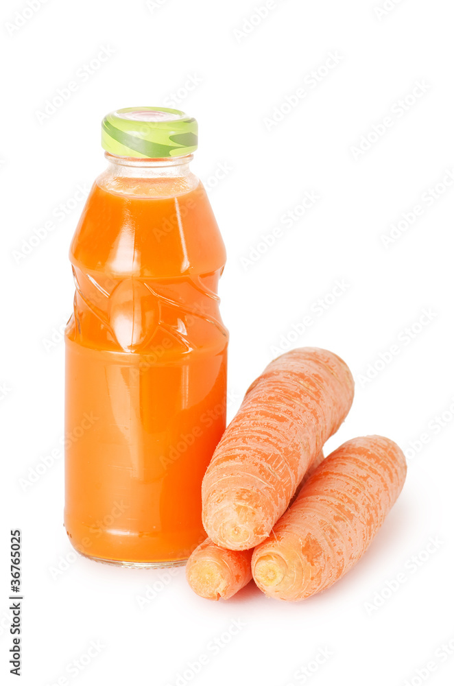 Glass with carrot juice Glass with carrot juice