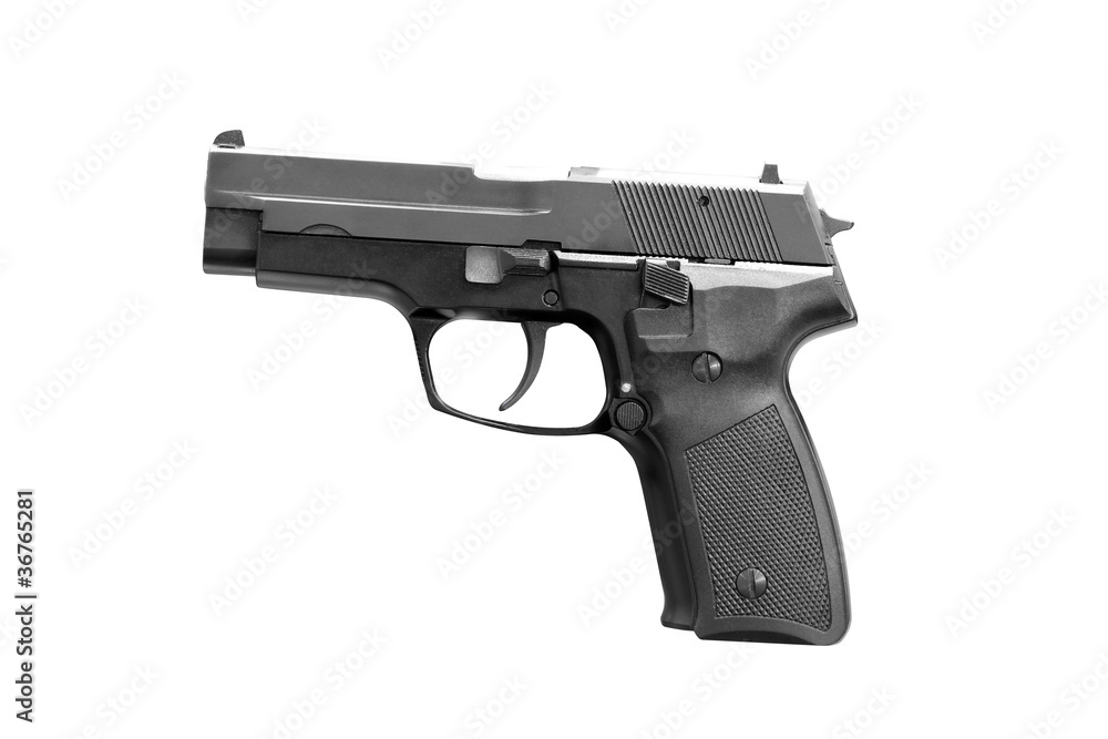 gun isolated on white gun isolated on white