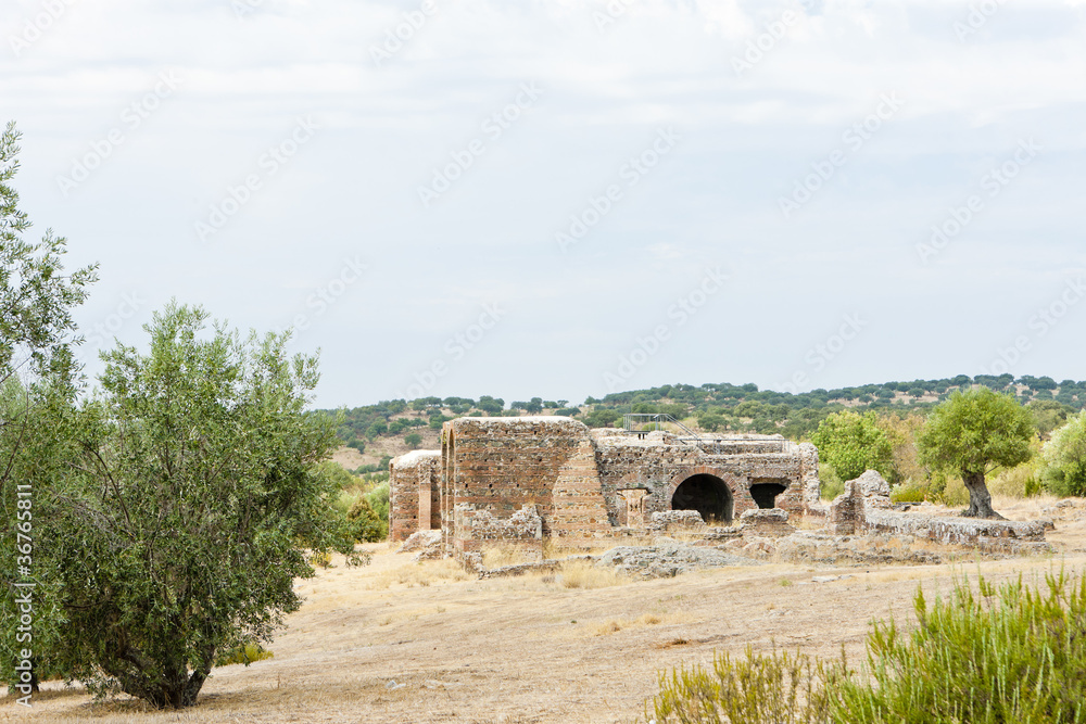 ruins of Roman villa, Sao Cucufate, Alentejo, Portugal