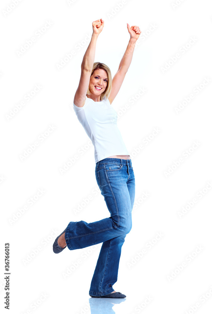 Happy woman. Happy woman.