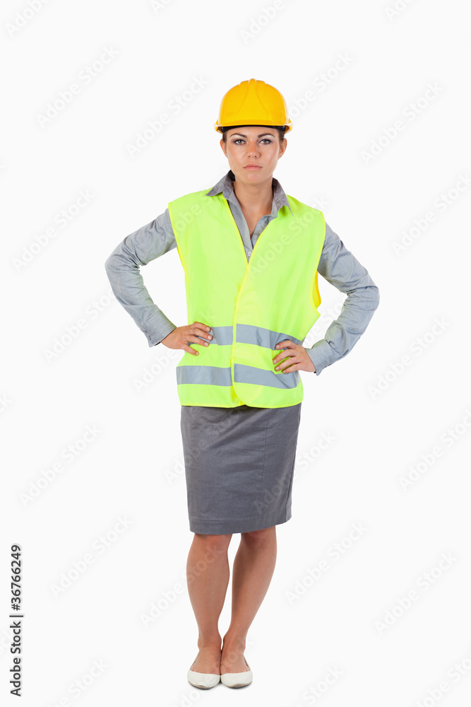 Portrait of a female builder Portrait of a female builder