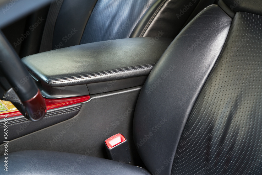 Leather back car seats Leather back car seats