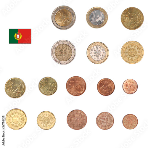 Euro coin - Portugal photo