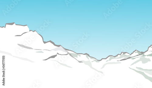 Berge im Winter