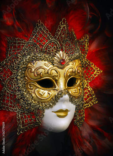 Fototapeta Naklejka Na Ścianę i Meble -  Traditional colorful Venice mask