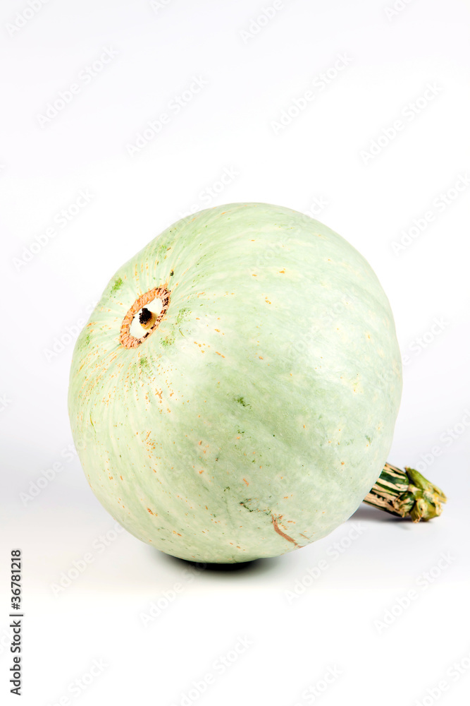 Green Pumpkin isolated on white background Green Pumpkin isolated on white background