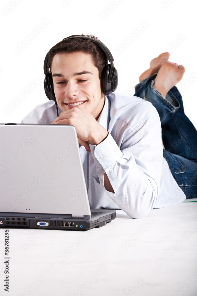 Chilling at home with music