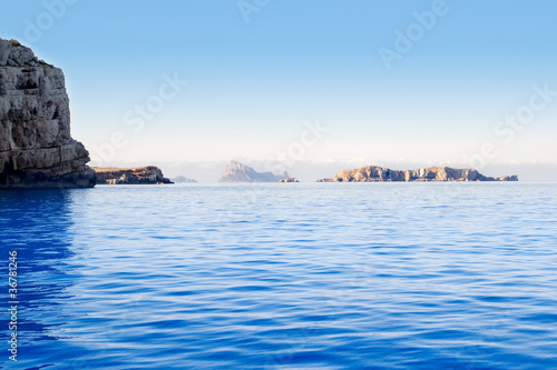 Ibiza Esparto island from a boat view