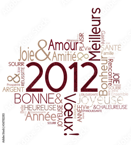 Carte de vœux 2012 joyeuse