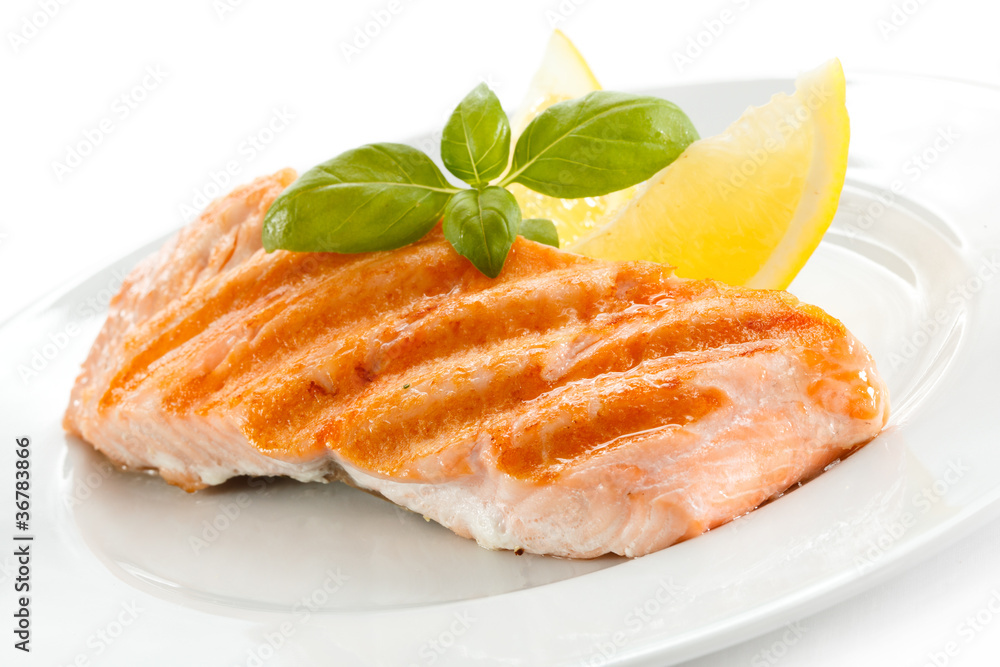 Grilled salmon