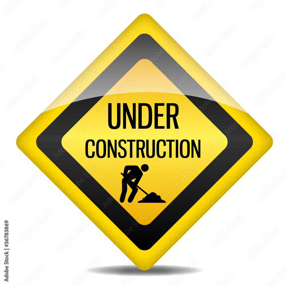 Achtung Warnung Schild Under Construction Bauarbeiter Achtung Warnung Schild Under Construction Bauarbeiter