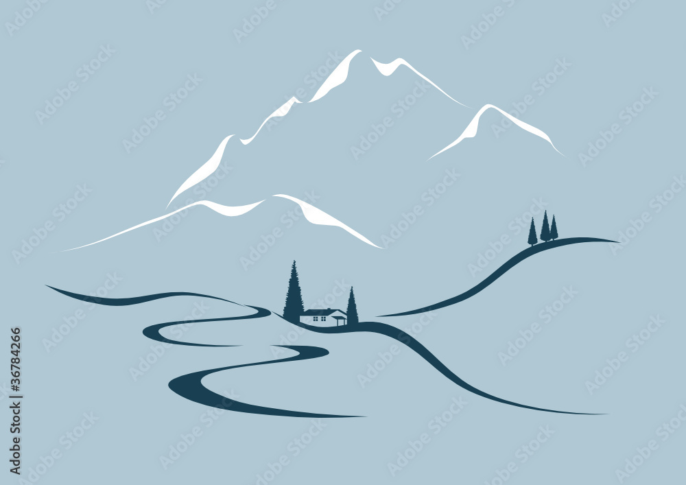 Obraz premium Alpine Landschaft