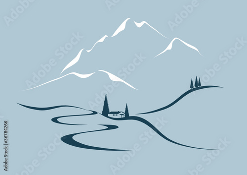 Alpine Landschaft