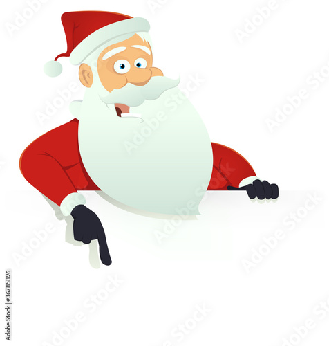 Santa Claus Blank Sign