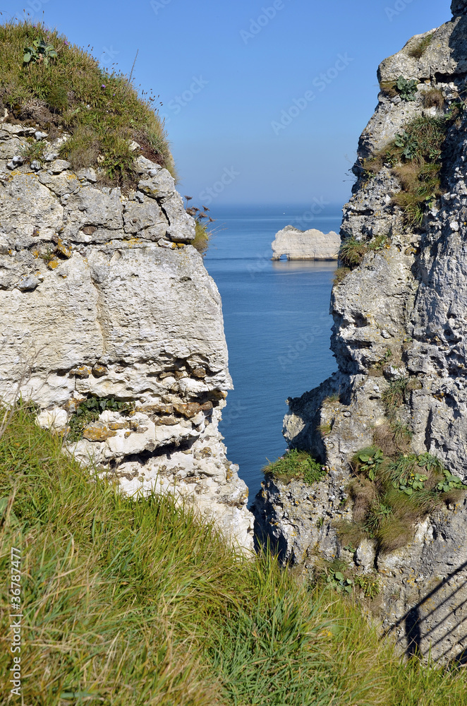 Famous cliffs of Etretat in France